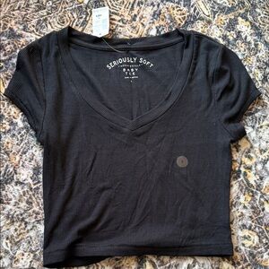Aeropostale Seriously Soft Black Tee